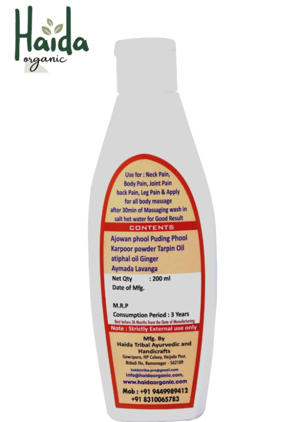 Pain Killer Massage Oil ( 200 ML ) - Image 2